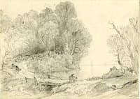 Landscape with a lake