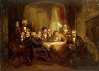 Sir Walter Scott and His Literary Friends at Abbotsford (study)