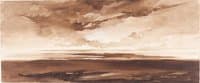 Panorama of the Coast at Sunset