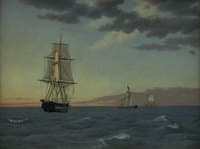 The Corvette "Galathea" Lying in order to Send Help to the Brig "St Jean" at Dawn after a Stormy Night
