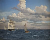 Ships in the Sound North of Kronberg Castle, Elsinore