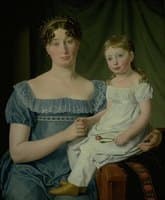 Portrait of Noblewoman Sophie Hedvig Løvenskiold and Daughter