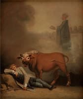 Niels Klim Thinks He Hears the Deacon when he is Awakened by a Bull