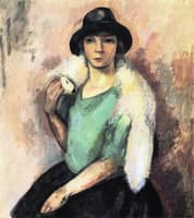 Woman with a White Fox, Elsie