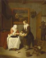 Interior with a Lady Choosing Fish
