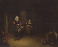 A Woman and a Girl in a KItchen