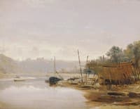 Boat Building near Dinan, Brittany