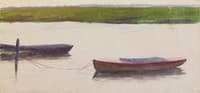 Two Moored Skiffs