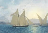 The Launch of 'La Sorciére' on the Lake of Geneva