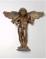 Winged Putto with a Fantastic Fish