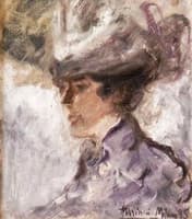An Elegant Lady with Hat