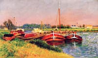 Barges on the Marne at Lagny