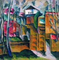Landscape with a White House and Yellow Gate