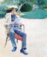Père Biart Reading in the Garden