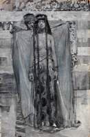 The Merchant Uncovered Her Face (Illustration for 'The Story of Gulnare of the Sea')