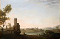 Italian Landscape, River Banks