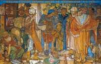 William Caxton printing Bibles at Westminster AD 1476
