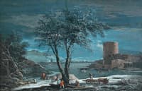 Winter Landscape with Figures
