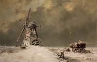 Old Draining Mill in the Huntingdonshire Fens