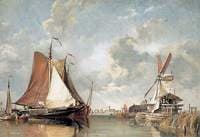 Dutch Saw Mill and Shipping on the Zuyder Zee