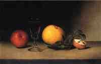 Still Life with Apples, Sherry and Tea Cakke