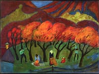 Fruit Harvest in a Mountain Garden