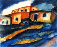 Adobes at Night