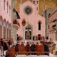 Saint Vincent Ferrer Preaching Before a Pope