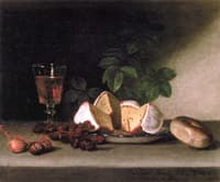 Still Life: Wine, Cakes and Nuts