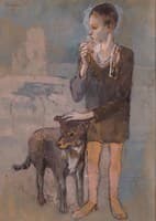 Boy with Dog