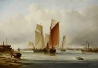 A Harbour Scene with Fishing Boats