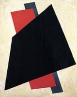 Painterly Architectonic: Black, Red, Gray