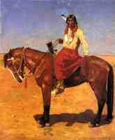 Apache Indian on Horseback