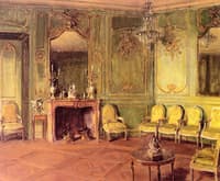 The Green Drawing Room of Mrs. Oliver Gould Jennings