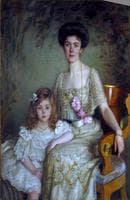 Portrait of A.V. Balashova and Her Daughter
