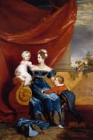 Charlotte (Alexandra Feodorovna) Empress of Russia with Her Eldest Children Alexander and Maria