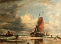 On the Shore at Scheveling – Low Water