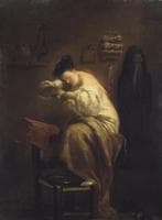 Woman Looking for Fleas
