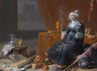 Vanitas Scene, an Interior