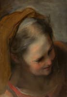 Head of an Old Woman Looking to Lower Right