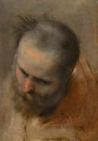 Head of a Bearded Man Looking to the Lower Left