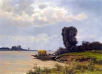 A Ferry in a Summer Landscape