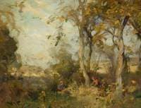 Woodland Scene with Children