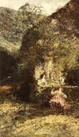 Figures at a Fountain