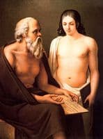 Socrates Teaching a Young Man