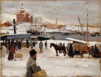 Winter Day in Helsinki Market Square