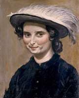 Dorelia McNeill, in a Feathered Hat