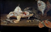 Still Life with Fish and a Cat