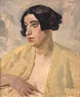 Study of a Woman (possibly Mrs Randolph Schwabe, 'Birdie')