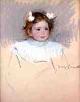 Ellen with Bows in Her Hair, Looking Right